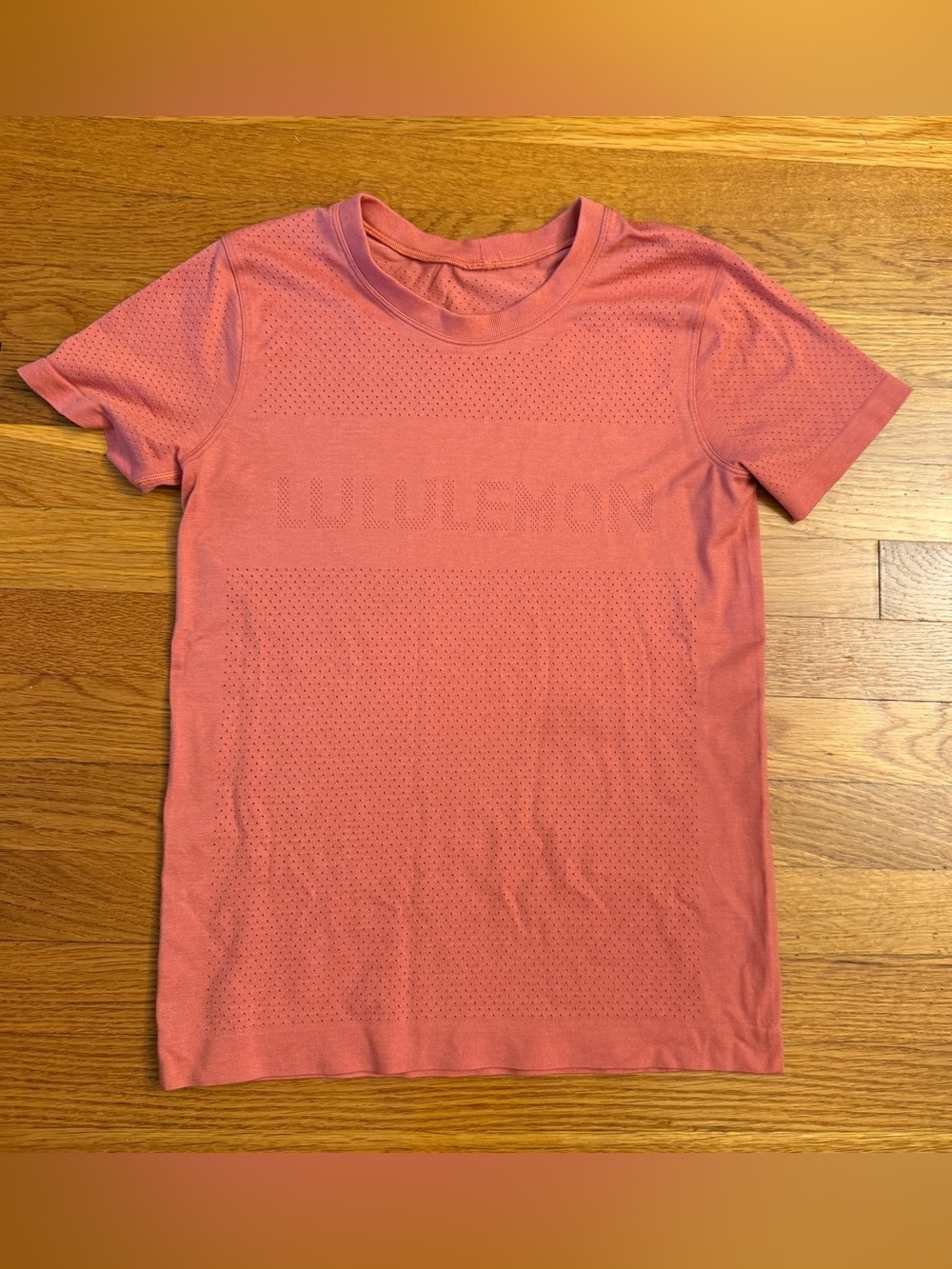 Lululemon Breeze By Short Sleeve *lululemon Rustic Coral / Rustic Coral - Size 4